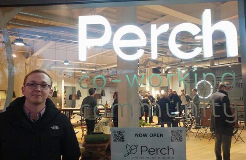 Councillor Jason Slaymaker at Perch launch