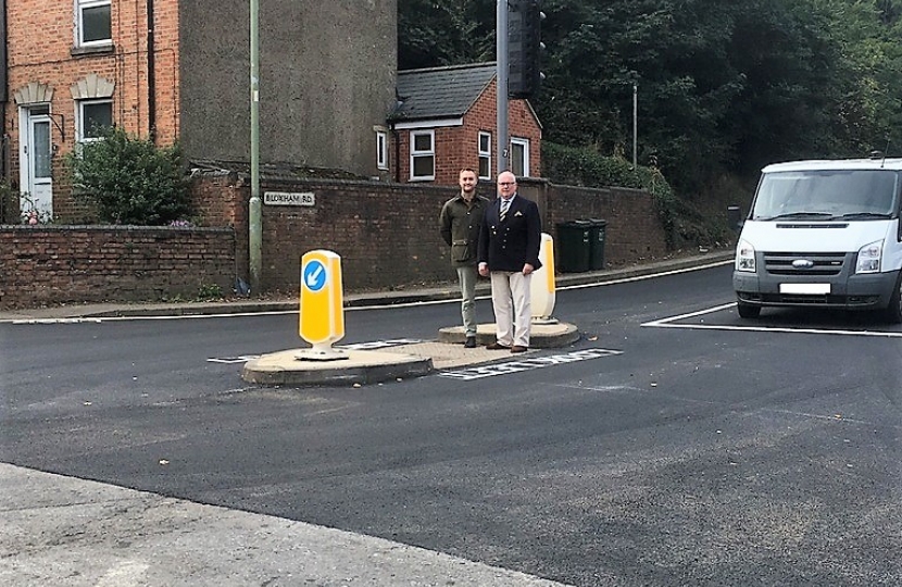 Councillors Reeves and Mallon at Bloxham Road