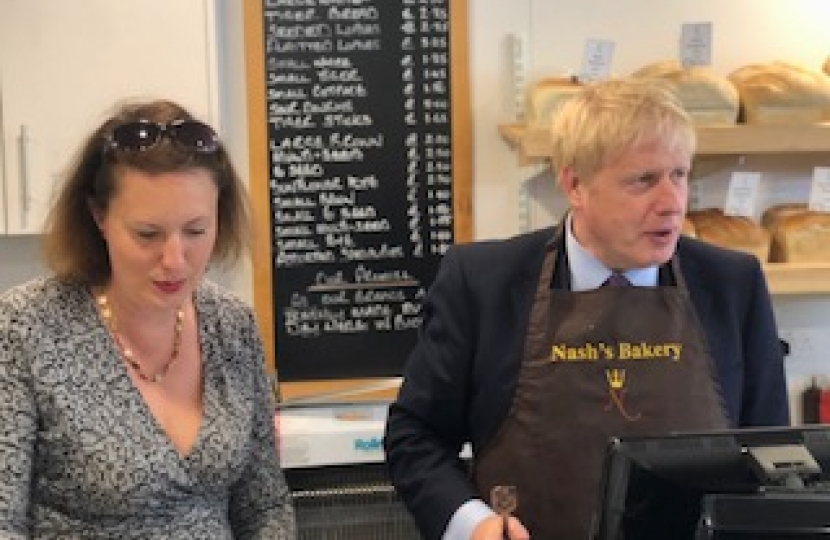 Victoria Prentis MP with Boris Johnson