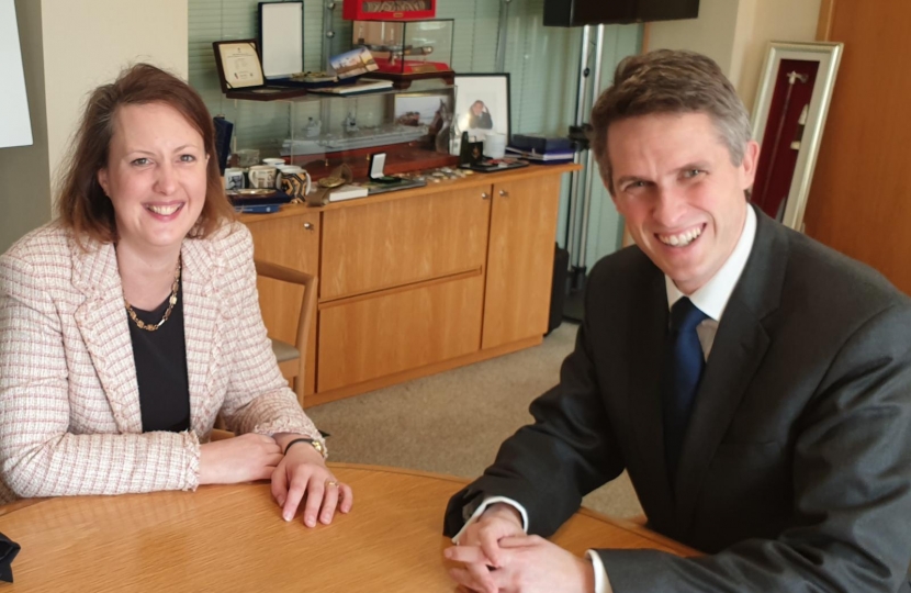 Victoria Prentis MP with Gavin Williamson