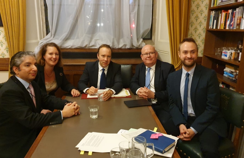 Victoria Prentis MP and local Councillors meet Matt Hancock