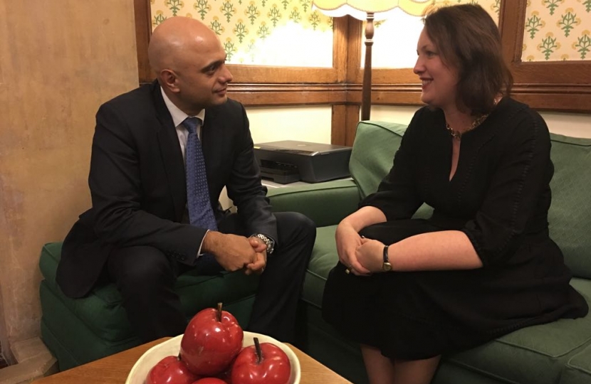 Victoria with Sajid Javid 