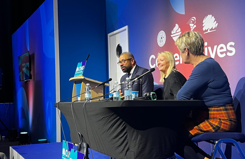 James Cleverly MP speaking at conference