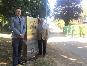 Eddie Reeves and Kieron Mallon at Frank Wise School 