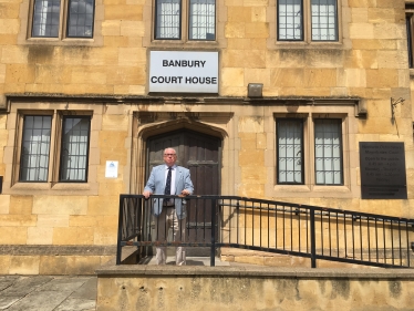 Councillor Kieron Mallon at Banbury Magistrates' Court