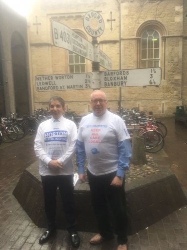 Arash Fatemian and Kieron Mallon - Horton campaigning 