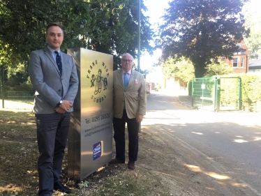 Eddie Reeves and Kieron Mallon at Frank Wise School