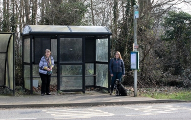 Donna Ford and Lynn Pratt Caversfield crossing