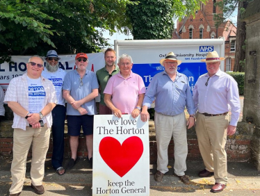 Banbury Councillors outside the Horton