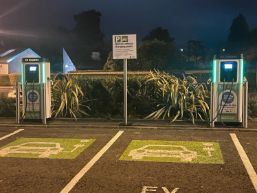 Claremont car park ev chargers